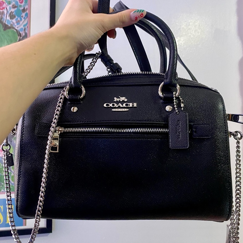 Beautiful brand new black coach bag. - Picture 1 of 6